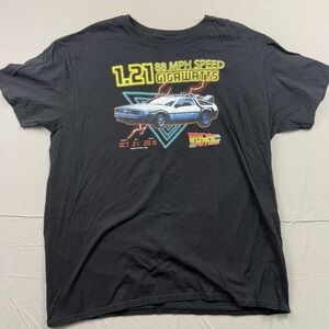 Back To The Future Mens Graphic Tee 1.21 Gigawatts XL T-Shirt Unisex Delorean